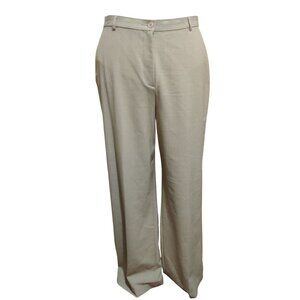 East 5th 14 Secretly Slender Beige Straight Leg Trousers Neutral Workwear Pants